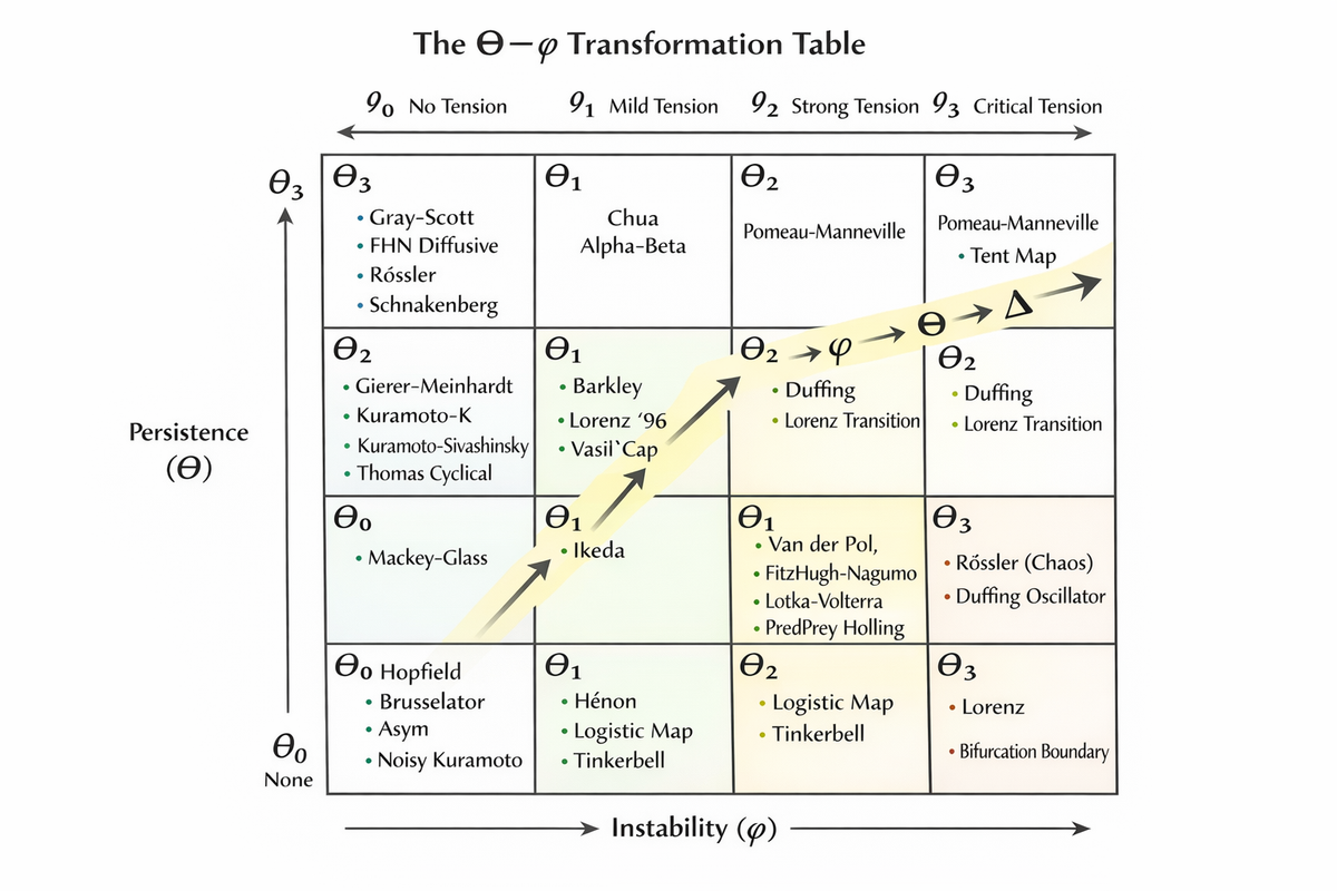 The Periodic Table of Transformations (First Population)